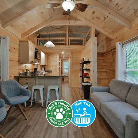 Lena Cabin Wooded Tiny Cabin - Hot Tub Chattanooga Exterior photo